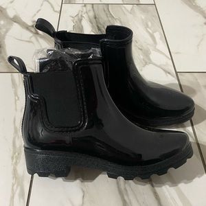 Rain Ankle Boots, Brand New